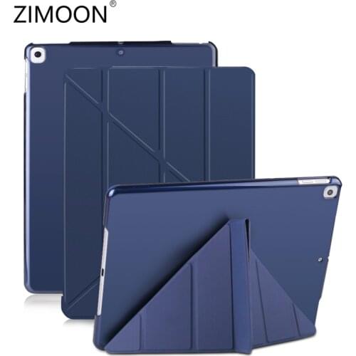 For Apple iPad 10.2/9.7 Multi-fold Case for iPad Air 4/3/2 Smart Case for iPad Pro 11/10.5/9.7 Hard Cover for iPad mini 6 Shell