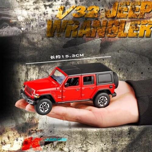 1/32 Scale Jeep 2020 Car Die-cast Model Alloy Diecast & Toy Vehicel Reduction Sound With Light Boys Toys Gift Display Collection