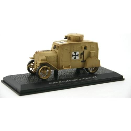 1/43 Ehrhardt Strabenpanzerwagen E-V/4 WWI Military Vehicle Yellow Diecast Model