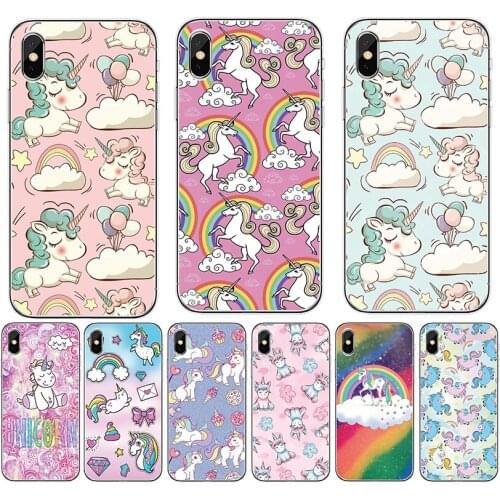 For ZTE Blade 20 smart V9 V10 Vita V2020 A7 A5 A3 2019 L8 A530 A606 Axon 10 Pro 11 SE 5G Unicorns Rainbows Soft phone case