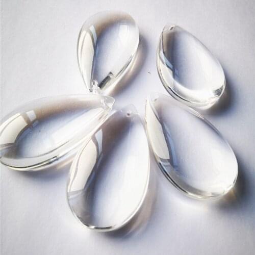 New Arrival 30pcs 63mm Glass Clear Chandelier Sparkle Crystal Smooth Pendants Hanging Drops Home & Garden Hanging Decoration