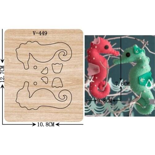 New Seahorse wooden dies cutting dies for scrapbooking /Multiple sizes /V-449