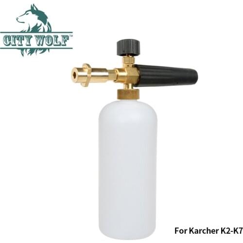 City wolf high pressure washer snow foam lance brass nozzle deck foam for Karcher K2-K7 car washers