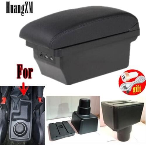 Armrest box for Ford Ecosport center console storage box cup holder ashtray spare parts car modified interior leather armrest