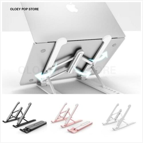 Laptop Support Holder Foldable Notebook Tablet Macbook Adjustable Cooling Stand Base Bracket Riser Computer Storage Home Office