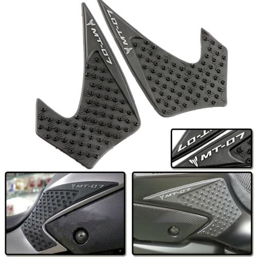 Protector Anti Slip Tank Pad Sticker Gas Knee Grip Traction Side Decal for Yamaha MT-07 FZ07 FZ-07 MT07 2013-2017