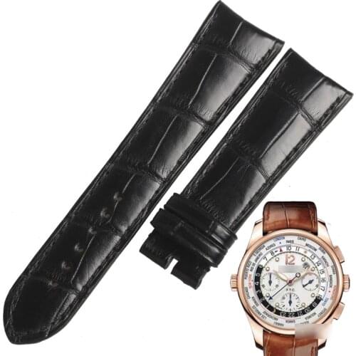 WENTULA watchanbands for Girard-Perregaux BORSA ITALIANA 49805 alligator skin /crocodile grain 22MM man watch band