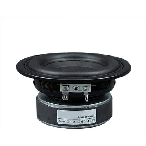 1Pc 4 Inch 50W High Power Subwoofer Speaker Woofer Car Audio Sound Crossover Loudspeaker Round Square DIY Part