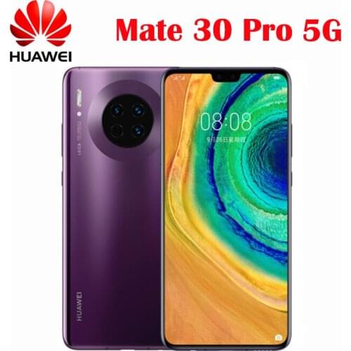 Official Original New Huawei Mate 30 Pro 5G Cell Phone Kirin 990 Android 10 Octa Core 6.53inch 2400×1176P 4500Mah NFC