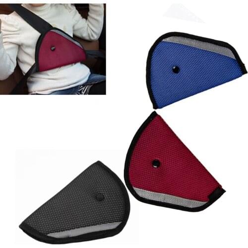 2Pcs Kid Car Safe Fit Seat Belt Adjuster Baby Safety Triangle Sturdy Protection Positioner Interior Accessories For SUV RV Bus