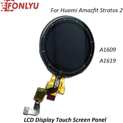 LCD Display Touch Screen Digitizer Panel Assembly For Huami Amazfit Stratos 2 A1609 A1619 Smart Watch LCD Screen Repair