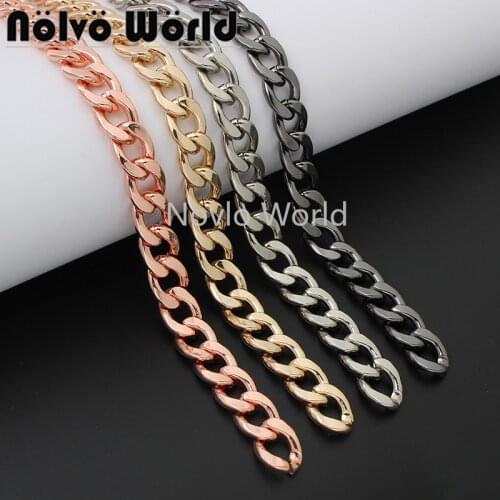 1-5meters by meter 5 colors rose gold 3.0mm 16*12mm Iron meterial chains for chains bag purse accessories