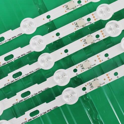 10 PCS 836mm New LED Backlight For LG 42 inch TV 42LN5200 42LN5300 6916L-1402A 6916L-1403A 6916L-1404A 6916L-1405A V13 cDMS