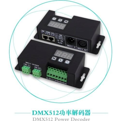 12V to 48V Constant current 350mA RJ45 4 channels led RGBW DMX decoder