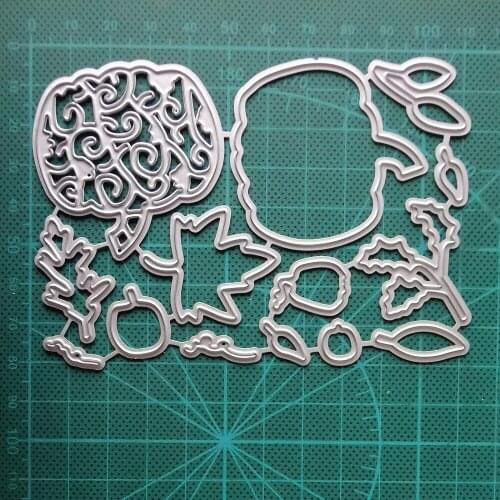 2020 Tree Leaves Branch Metal Cutting Dies and Clear Stamp Set for DIY Scrapbooking Photo Album Decoretive Embossing Stencial