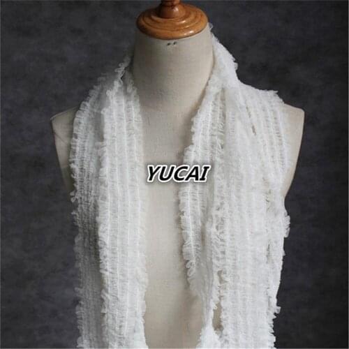 50*6cm Lace lace accessories belt elasticized crinkle mesh decoration dress hem embroidery fabric DIY