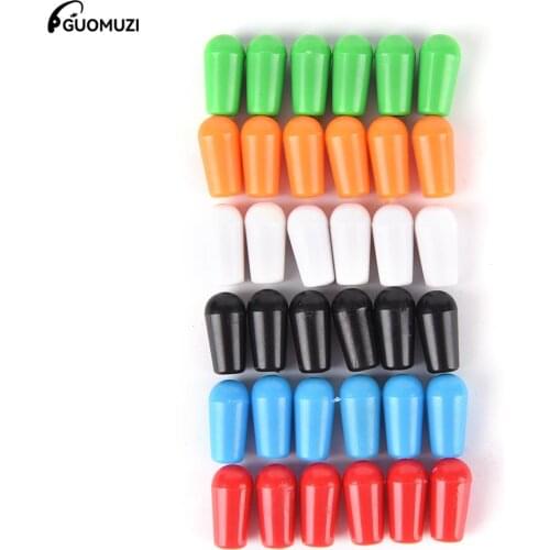 6 Pcs Replacement 3.5mm Plastic Toggle Switch Tip Knob Caps for Electric Guitar