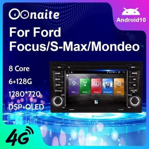 Android 10 GPS Car Radios 2 Din Car Multimedia player 7'' Audio DVD Player For Ford/Focus/S-Max/Mondeo 9/GalaxyC-Max