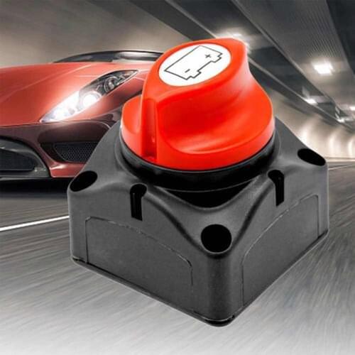 Durable 600A Car Battery Isolator Main Switch Emergency Stop Pole Separator Switch for RV Boat Winch Power Cables 68*68*74mm