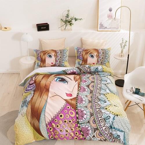 Fanaijia Luxury Bohemian Beauty Bedding Sets Full Size Duvet Cover and Pillowcase Twin Queen King Comforter Set