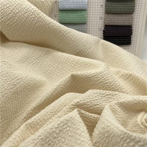 2021 Newest Cotton Ripple Cloth Crinkle Cotton Cloth Fabric For Handmade 14colors