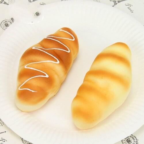 Artificial Decorations Foods fake simulation PU material cute cheese bread 2pcs/lots