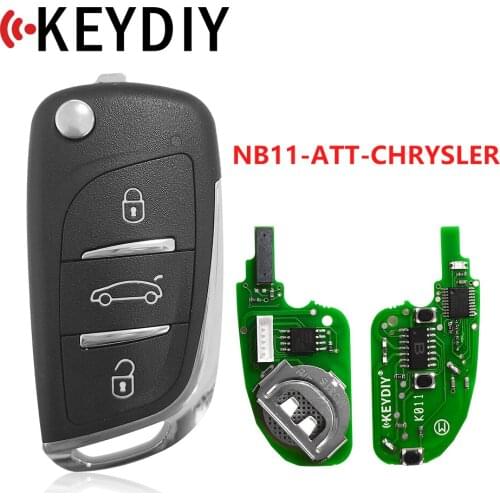 Keydiy KD Remote NB11 Key 3 Button Remote Control with NB-ATT-Chrysler Model for Chrysler,Jeep,Dodge
