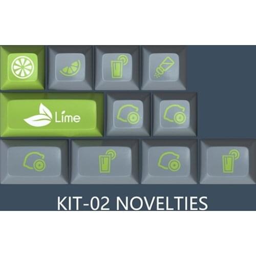 Maxkey Lime Doubleshot ABS Keycap SA profile ISO NOVELTIES SPACEBAR NUMPAD