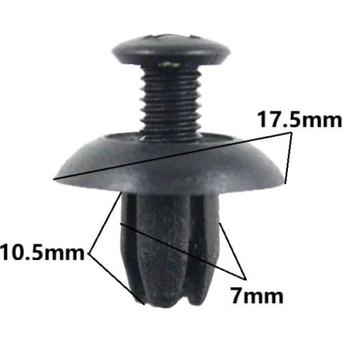 Fender Bumper Push-Type Screw Expansion Retainer 50 Pieces For Hyundai Toyota Fastener Clips