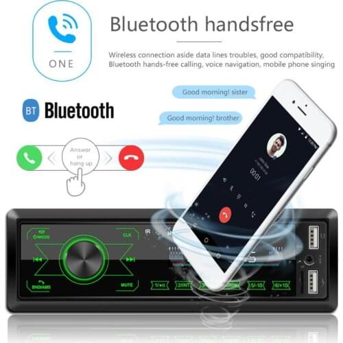 M10 1 Din Car Radio 1DIN 12V Auto Stereo Autoradio MP3 Player Bluetooth AUX-in FM Radio