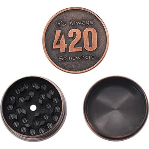 HORNET 40MM 3 Pipe Zinc Alloy Mini Tobacco Grinders Metal Vintga Herb Grinder with Pollen Catcher Pepper Miller Accessories