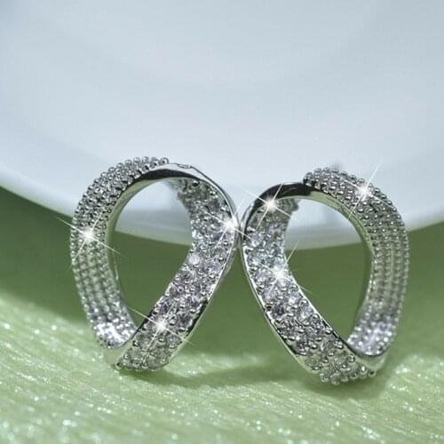 2021 New K-pop Punk Korean Trend Vintage Personality Sterling Silver Geometry Stud Earrings for Women Girls Fashion Jewelry