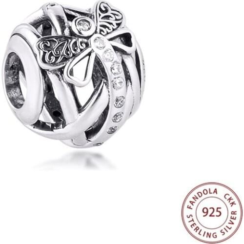Fits Pandora Bracelet Charms 925 Sterling Silver Dreamy Dragonfly Beads Women DIY Jewelry Making Gift Kralen Bijoux Femme