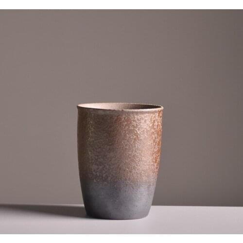 Retro ceramic tea cup for puer vintage water mug big capacity teacups 150ml tea bowl accessories home decor