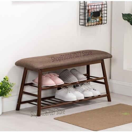 Shoe Changing Stool Nordic Simple Solid Wood Can Sit On The Shoe Cabinet Living Room Porch Storage Stool Door Shoe Stool