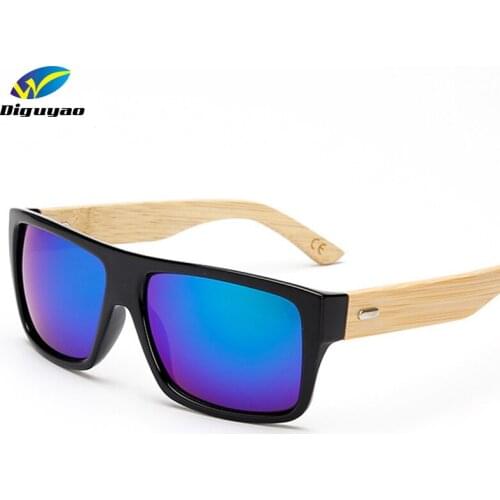 DIGUYAO Women Brand Designer Original Bamboo Foot Anti-Reflective Glasses Square Frame glasses oculos de sol Men Sunglasses