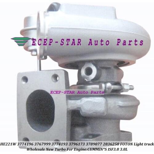 Turbo HE221W 3774196 3767999 3774196 3767999 3774193 3774225 3789077 2836258 For FOTON Light truck For CUMMIN*S ISF3.8 3.8L