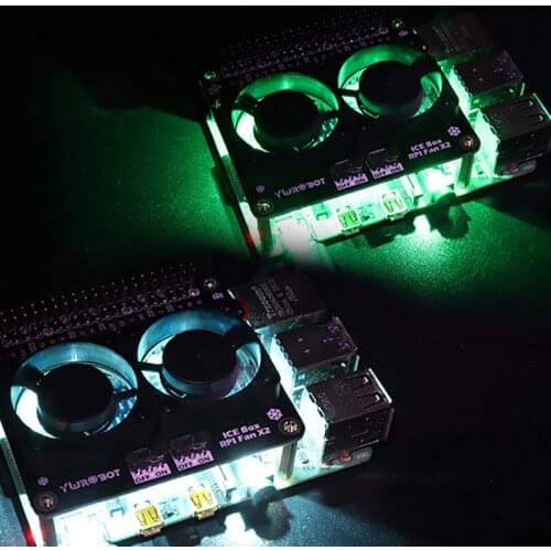 For Raspberry Pi LED Cooling Fan Module GPIO Expansion Board compatible for Raspberry Pi 4 Model B 3B+/3B/4B/3A