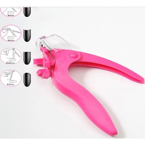 1p U shapes French Tips Phototherapy nail scissors with 1 pc (6 model) Turntable headDicing Blade Used Cut the Acrylic nail Fas