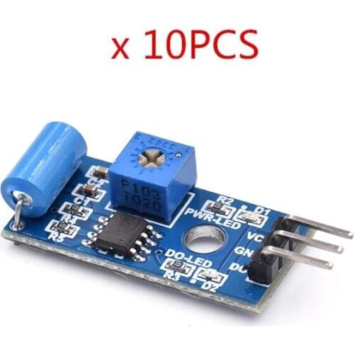 10pcs/lot SW-420 Motion Sensor Module Alarm Sensor Induction Module Vibration Switch