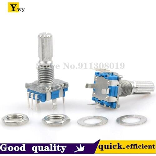 10pcs Plum handle 15/20mm rotary encoder coding switch / EC11 / digital potentiometer with switch 5 Pin
