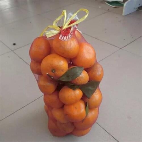 100pcs/lot 20x40cm Sturdy Poly-Mesh Net Bags (1x2mm mesh) for vegetable, egg, corn, cabbage, fruits with ribbon Free shipping