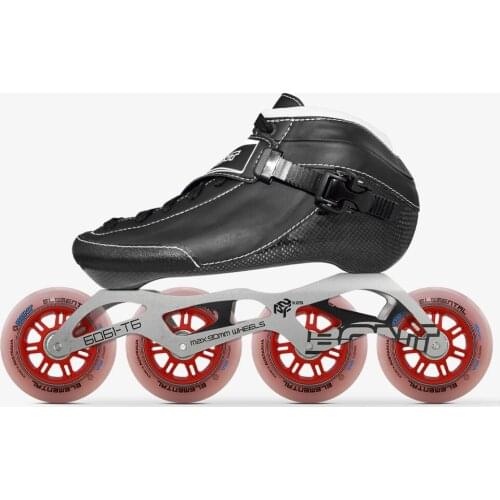2020 Original Bont NGage Adult Speed Inline Skates Heatmoldable CarbonFiber Boot 4*90/100/110mm Elemental Wheels Skating Patines
