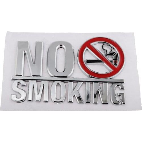 3D Sticky Acrylic No Smoking Warning Sign ABS Plastic Wall Sticker Decal Plaque for Hotel Shopping Mall