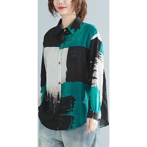 Блузки с принтом ASRQXJM China At AliExpress