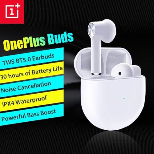 OnePlus Buds Wireless Earphone IPX4 Waterproof Bluetooth 5.0 Headsets Environmental Noise Cancellation for OnePlus 9 8T Nord N10