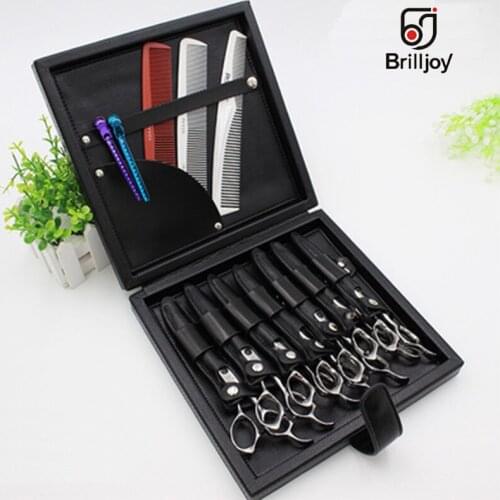 Brilljoy PU Leather Barber Bag Professional Salon Hair Cutting Hair Scissors Comb clip Bag Hairdressing Tools Case Organizer