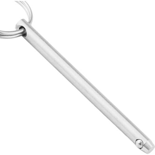 Quick Release Boat Pins, Bimini Top Hinge Pin, 316 Stainless Boat Top Deck Hinge for Ship Outfitting- Quick Removable, 6.3x95mm