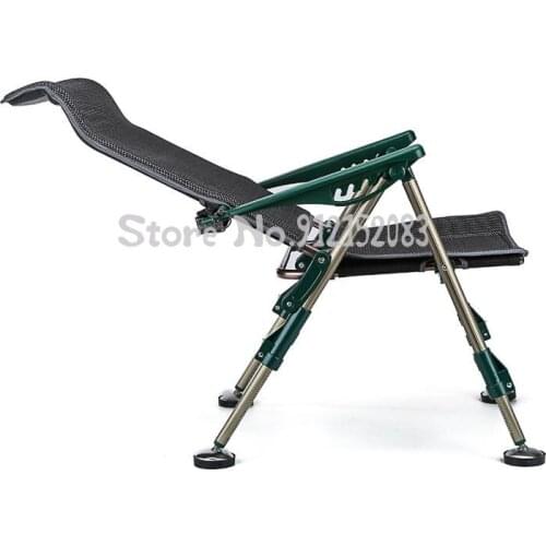 2019 new all-terrain lifting fishing chair fishing high stool multifunctional folding recliner ultra light fishing chair