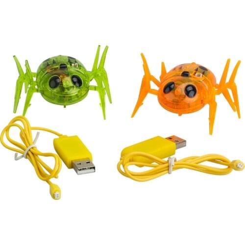 Newest Bug Spider toy Infrared Sensor tag spider Moving Robot spider USB Charging Cable for Robot spider don't included toy gun